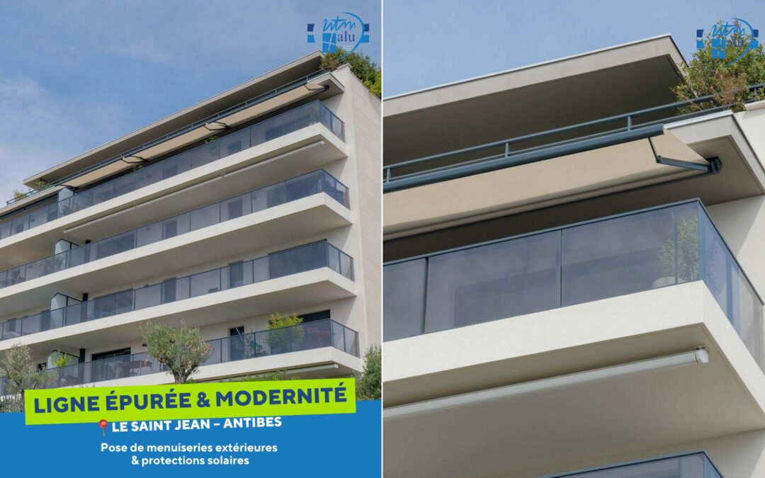 Résidence Le Saint Jean : élégance sobre et menuiseries sur mesure à Antibes